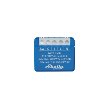 Shelly Wave 1 Mini schakelactor inbouw compact potentiaalvrij (QMSW-0A1X8EU)