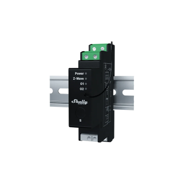 Shelly Wave Pro Shutter rolluikschakelaar DIN-rail met energiemeting (QPSH-0A1P10EU)
