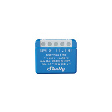 Shelly Wave 1 Mini LR schakelactor inbouw compact Long Range (QTSW-0A1X8EU)