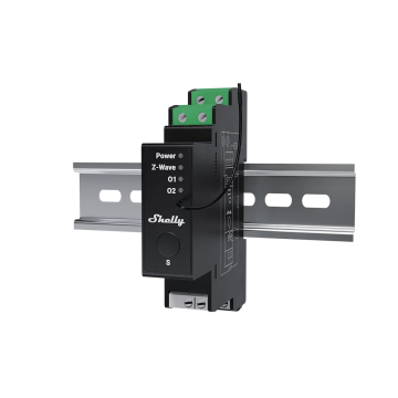 Shelly Wave Pro 2PM LR schakelactor DIN-rail 2-kanaals Long Range (QUSW-0A2P16EU)