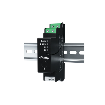 Shelly Wave Pro Shutter LR rolluikschakelaar DIN-rail met energiemeting (QUSH-0A1P10EU)