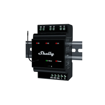 Shelly Wave Pro 3 schakelactor DIN-rail 3-kanaals (QUSW-0A3X16EU)