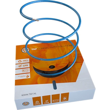 TKF VOB draad (H07V-U) 2.5mm² blauw Eca - per rol 100 meter (185106)