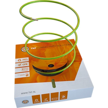 TKF VOB draad (H07V-U) 2.5mm² geel/groen Eca - per rol 100 meter (185109)