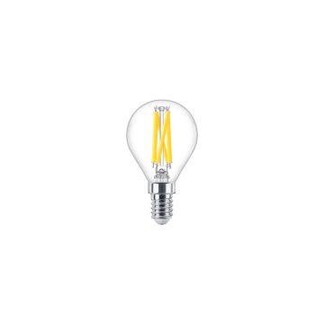 Philips LED lamp filament peer E14 3.4W 470lm warm wit 2700K dimbaar (8719514449510)