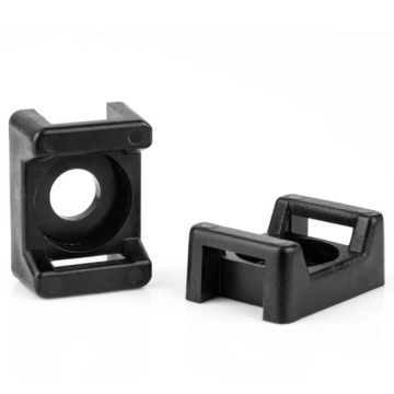 WKK schroefzadel Ø 4.5mm voor kabelbinders 4.8mm - zwart per 100 stuks (111054071)