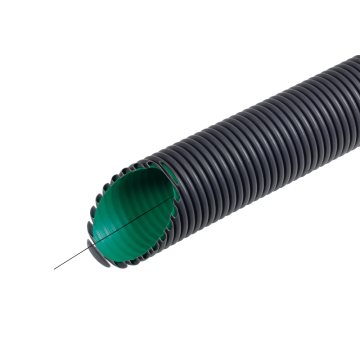 FRÄNKISCHE Kabuflex R plus 450 co2ntrol wachtbuis met trekdraad 50mm - zwart rol 50 meter (19210050)