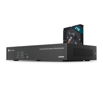TP-LINK netwerk video recorder 4-kanaals PoE+ 53W 2TB (VIGI NVR1004H-4P-2TB)