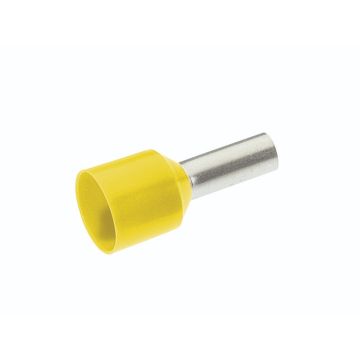Cimco adereindhuls geïsoleerd 6mm² hulslengte 12mm geel grote kraag T/FR - 100 stuks (187305)