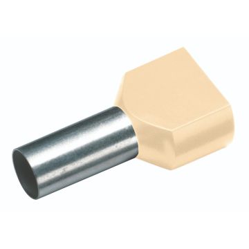 Cimco twin adereindhuls geïsoleerd 2x16mm² hulslengte 14mm ivoor T/FR - 100 stuks (187729)