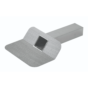 Anjo kiezelbak gesloten 60x80mm Smart Grip Finish 45° lengte uitloop 200mm aluminium (437258)