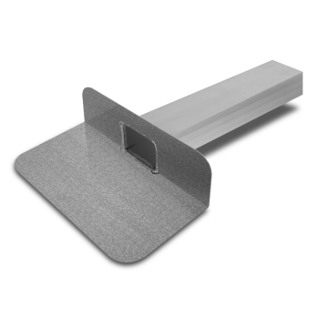 Anjo kiezelbak gesloten 60x80mm Smart Grip Finish 90° lengte uitloop 330mm aluminium (437368)