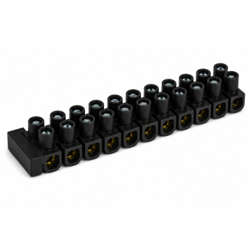 lusterklem 12-polig 10mm² zwart per 10 stuks (EM153.003)