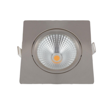 EMhub waterdichte inbouwspot vierkant aluminium 5W 450lm 2700K incl DimDriver