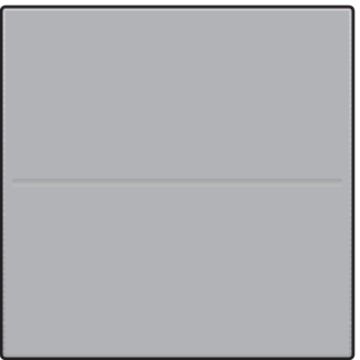 Niko afwerkingsset voor draadloze schakelaar met 2 toetsen - Intense Sterling (121-00001)