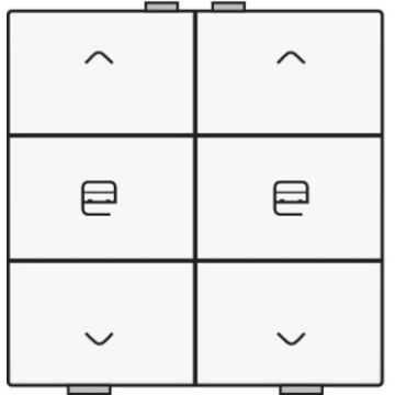 Niko bedieningstoets 6-voudig - Home Control wit (101-51036)