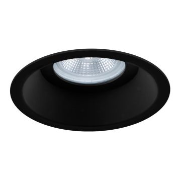 Yphix inbouwspot rond vast zwart GU10 zaagmaat Ø75mm - diameter 85mm (50184411)