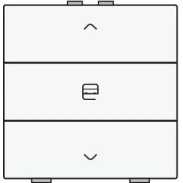 Niko bedieningstoets 3-voudig - Home Control wit (101-51033)