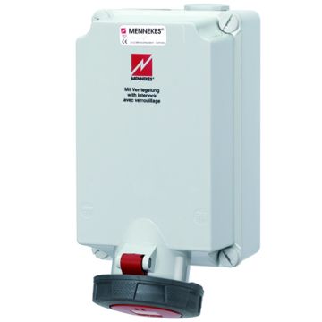 Mennekes CEE stopcontact 5-polig 400V 6H 63A IP67 (5519A)