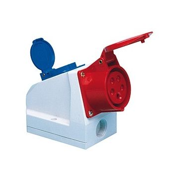 SIROX CEE combi-stopcontact 5-polig 400V 6H 32A IP44 (601.532)