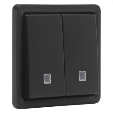 Niko Hydro verlichtbare drukknop zwart (761-35100)
