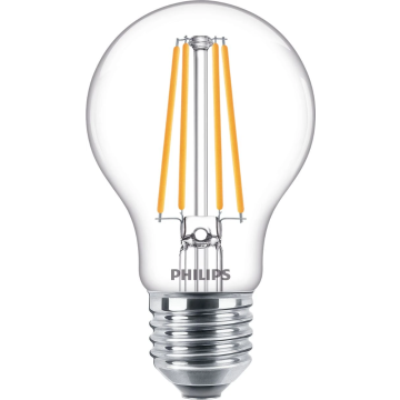 Philips LED lamp filament peer E27 8.5W 1055lm warm wit 2700K (8719514347120)
