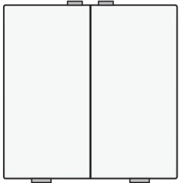 Niko bedieningstoets 2-voudig - Home Control wit (101-51002)