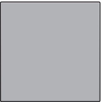 Niko blindplaat sterling  coated (121-76001)
