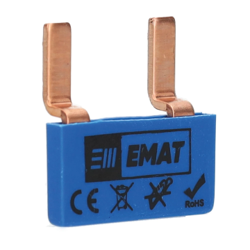EMAT doorverbinder 2-voudig blauw (85220027)