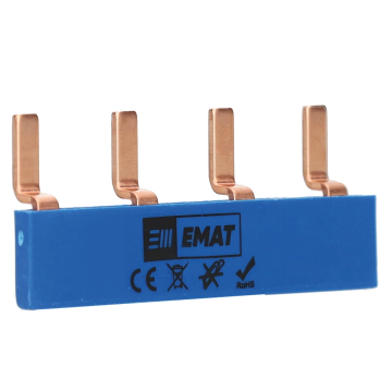 EMAT doorverbinder 4-voudig blauw (85220029)