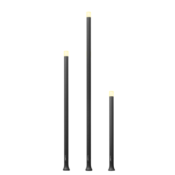 Lightpro Erba staande buitenlamp 1.1W IP44 - antraciet set van 3 stuks (222P)