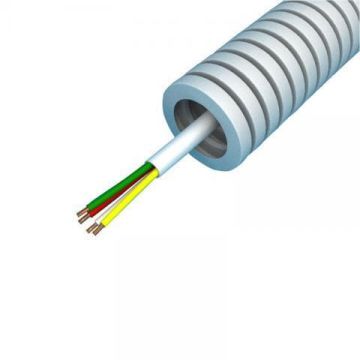 Snelflex flexibele buis alarmkabel 4x0.22mm - 16mm rol 100 meter