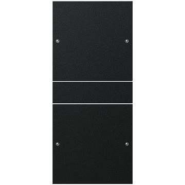 Gira wippenset 2-voudig (1+1) - systeem 55 zwart mat (gelakt) (2182005)