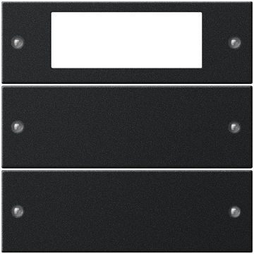 Gira wippenset 2-voudig Plus - systeem 55 zwart mat (gelakt) (2192005)