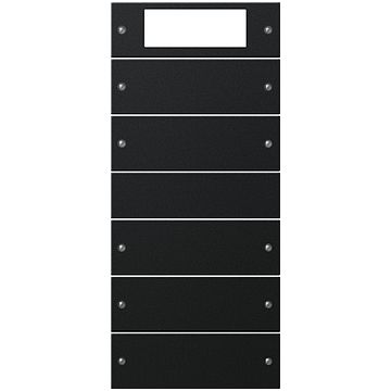 Gira wippenset 5-voudig Plus (2+3) - systeem 55 zwart mat (gelakt) (2195005)