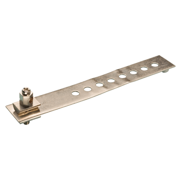 JMV bandaardklem 170mm vernikkeld 8 gaten (200019)