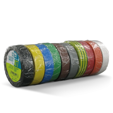 Advance isolatietape 15mm x 10 meter 130µ 10 kleuren - set (TTA00983)