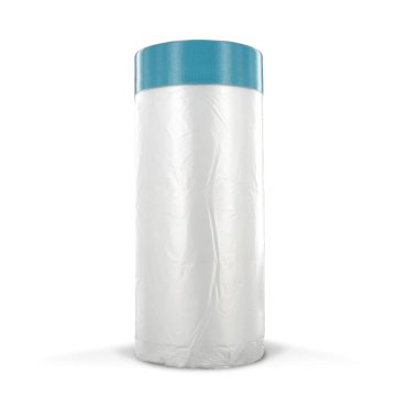 TechnoTape maskingtape met afdekfolie 2700mm x 17 meter outdoor uv transparant (TTAC0005)