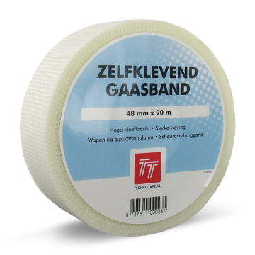 TechnoTape gaasband 48mm x 90 meter wit (TTAC0029)