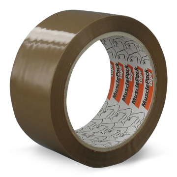 TechnoTape verpakkingstape 48mm x 66 meter 28µ low noise bruin (TTA02531)