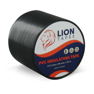 Lionbrand isolatietape 50mm x 10 meter 150µ zwart (TTA01065)