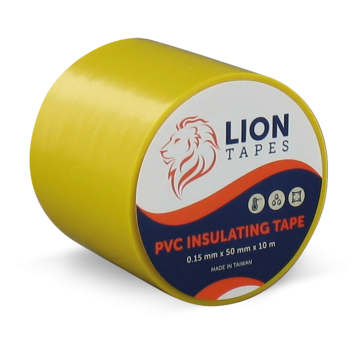 Lionbrand isolatietape 50mm x 10 meter 150µ geel (TTA01043)