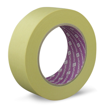 TechnoTape maskingtape 38mm x 50 meter licht geel (TTA01627)