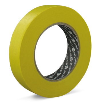 TechnoTape maskingtape 25mm x 50 meter geel (TTAC0008)