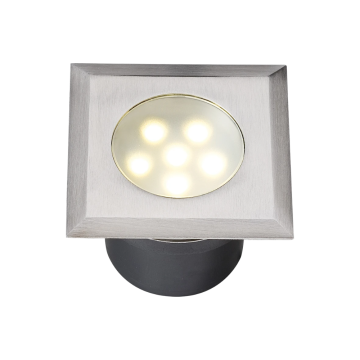 Garden Lights Leda grondspot overrijdbaar vierkant 70x70mm IP67 - RVS (4040601)