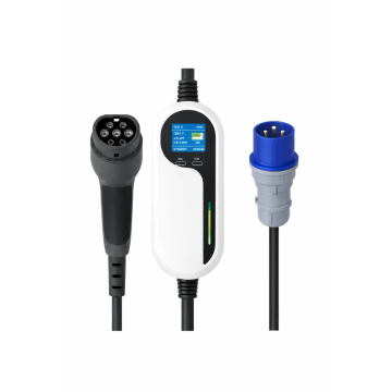 Loady mobiele laadpaal 7,4kW CEE 32A 1-fase naar type 2 kabel 15 meter (CX-PC-CEE-T2-1P-32A-15M)