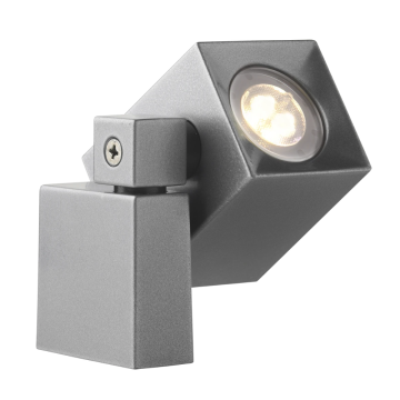 Garden Lights Nano buitenspot MR11 LED GU5.3 1.8W 137lm kantelbaar vierkant IP44 grijs (3169191)