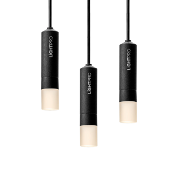 Light Pro Rodas hangende buitenlamp 3.3W 15lm IP65 - zwart set van 3 stuks (239R)