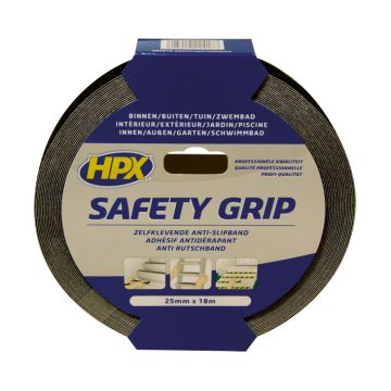 HPX grip tape 25mm x 18 meter zwart (SB2518)