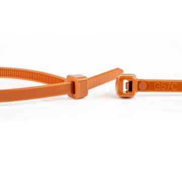 WKK colsonband 7.6x370mm bruin - per 100 stuks (110227171)